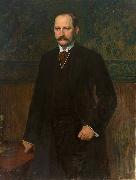 Portrait des kaiserlichen Kammerherrn von Winterfeldt, in Armlehnstuhl sitzend, oil on canvas, 169 x 132 cm, Heinrich Hellhoff